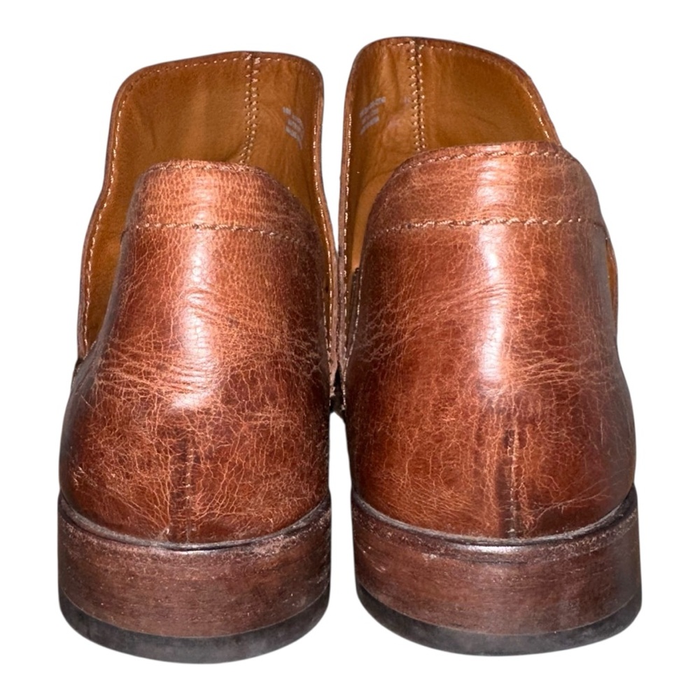 FRYE Elyssa Shootie Women's Ankle Booties Cognac Leather 10 Slip-On Short Boot - Picture 5 of 10